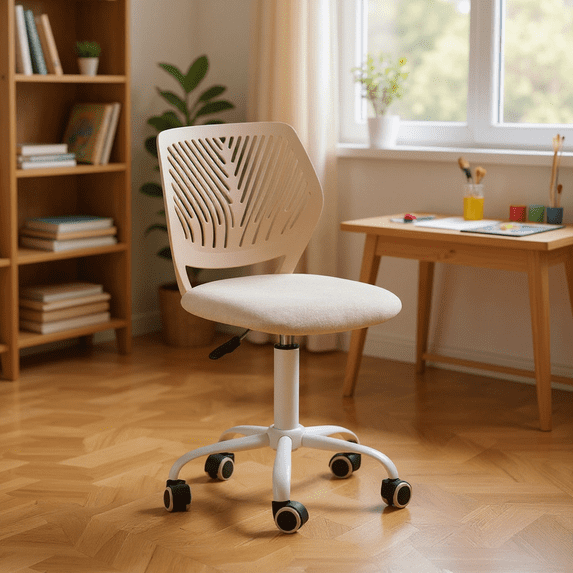 Homy Casa Ergonomic Art Stool Adjustable Swivel with Height Control and Rolling Base for Home Creative Painting Studio Workshop and Study Spaces