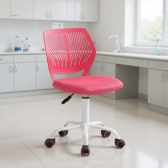 Homy Casa Ergonomic Drafting Stool Adjustable Swivel with Height Control and Stable Rolling Base for Laboratory Workbench, Research Station and Sample Collection