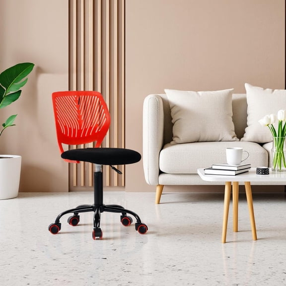 Homy Casa Ergonomic Task Chair Work Stool with Adjustable Height, 360° Swivel and Rolling Casters for Living Room Work and Laptop Desks and Small Apartments