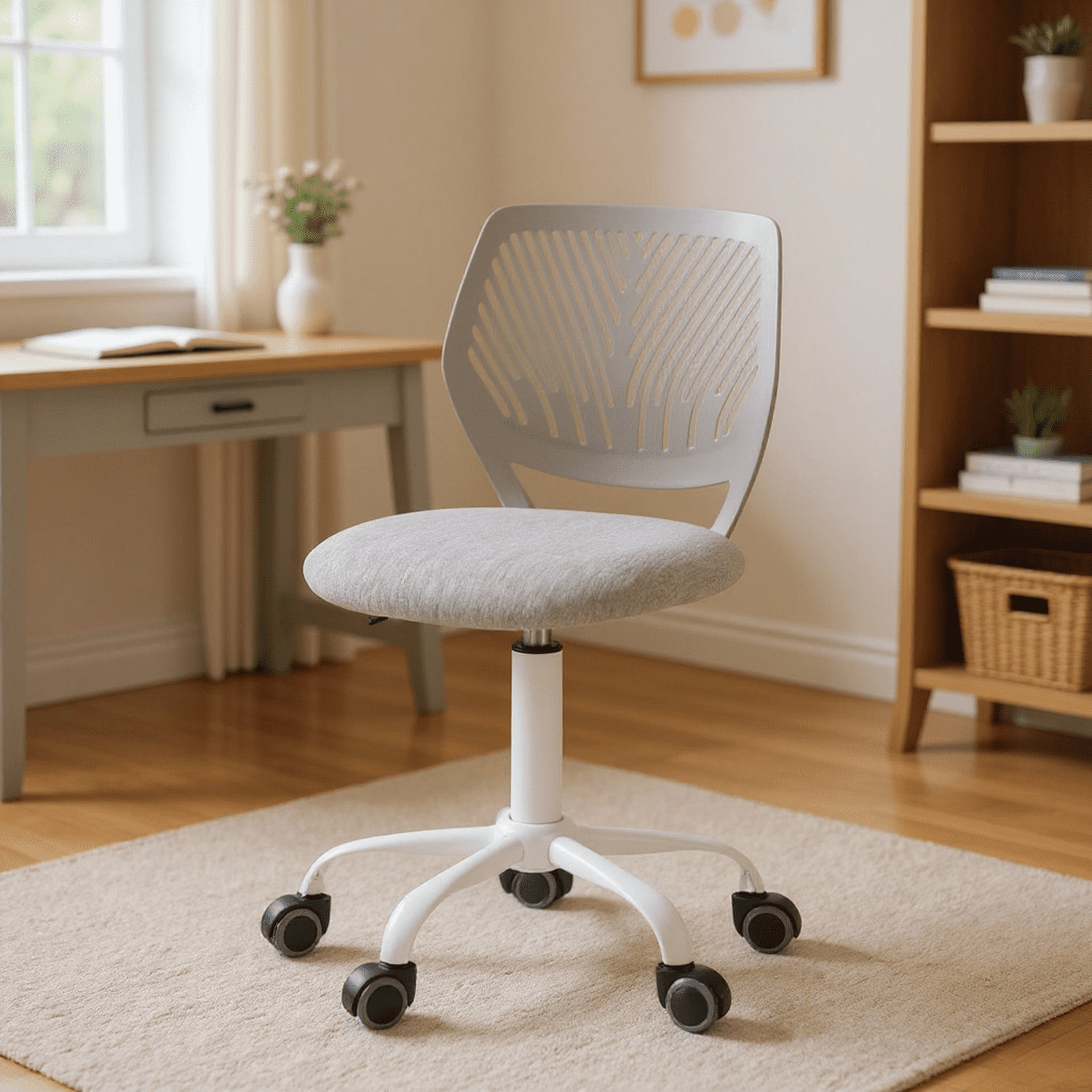 Homy Casa Ergonomic Writing Stool Adjustable Swivel with Height Control ...