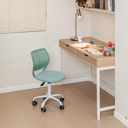 Homy Casa Folding Desk Chair with Adjustable Height, 360° Swivel and Compact Design for Small Space, Home Office and Study Room