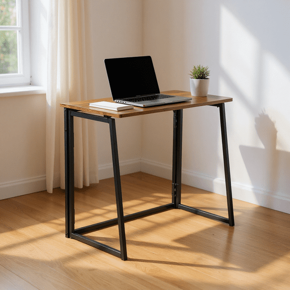 Homy Casa Folding Lap Desk for Home Office and Small Space Study, Vintage