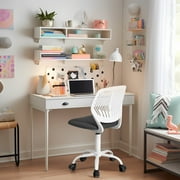 Homy Casa Desk Chair with Height Adjustable, 360° Swivel, Study Chair for Teen & Kids, Grey