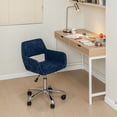 thumbnail image 1 of Homy Casa Swivel Task Chair with Ergonomic Design, Height Adjustable For Home Office, Bedroom, Dark Blue, 1 of 11