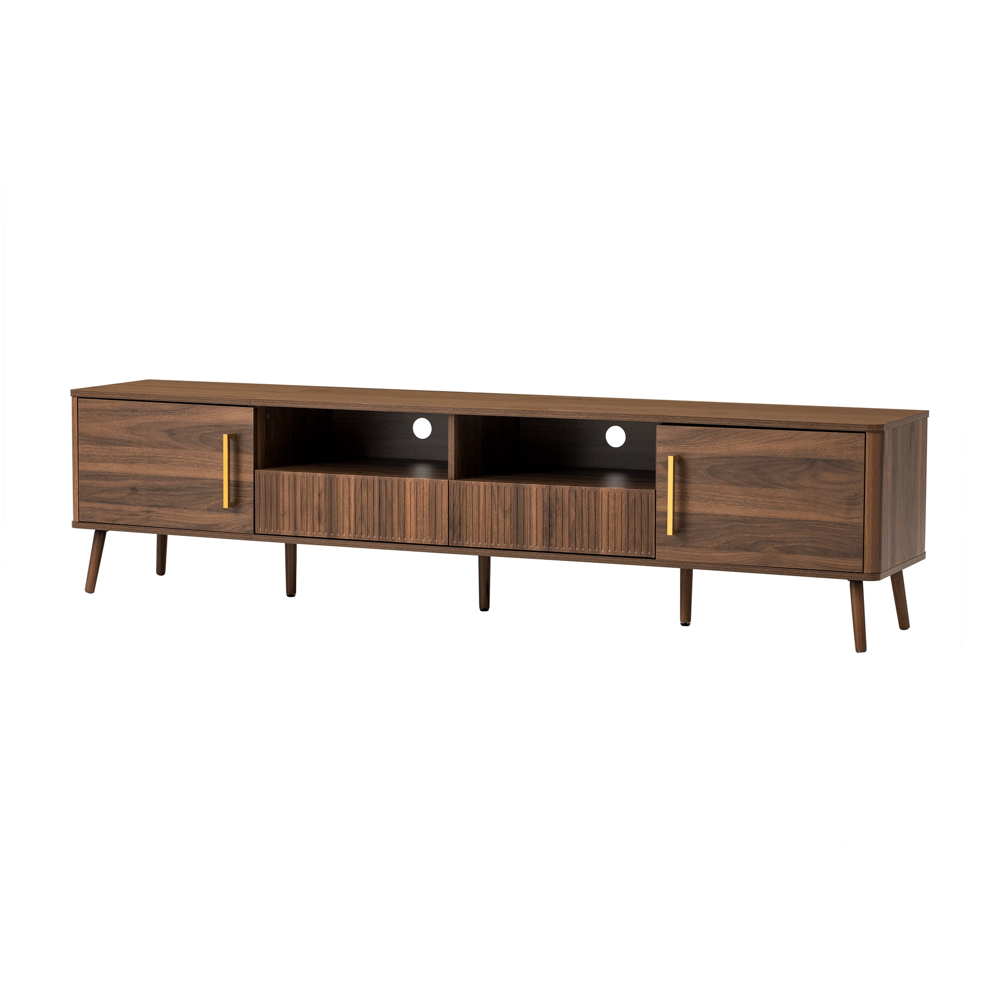 Homy Casa Living Room TV Stand, Entertainment Media Console with Practical Storage