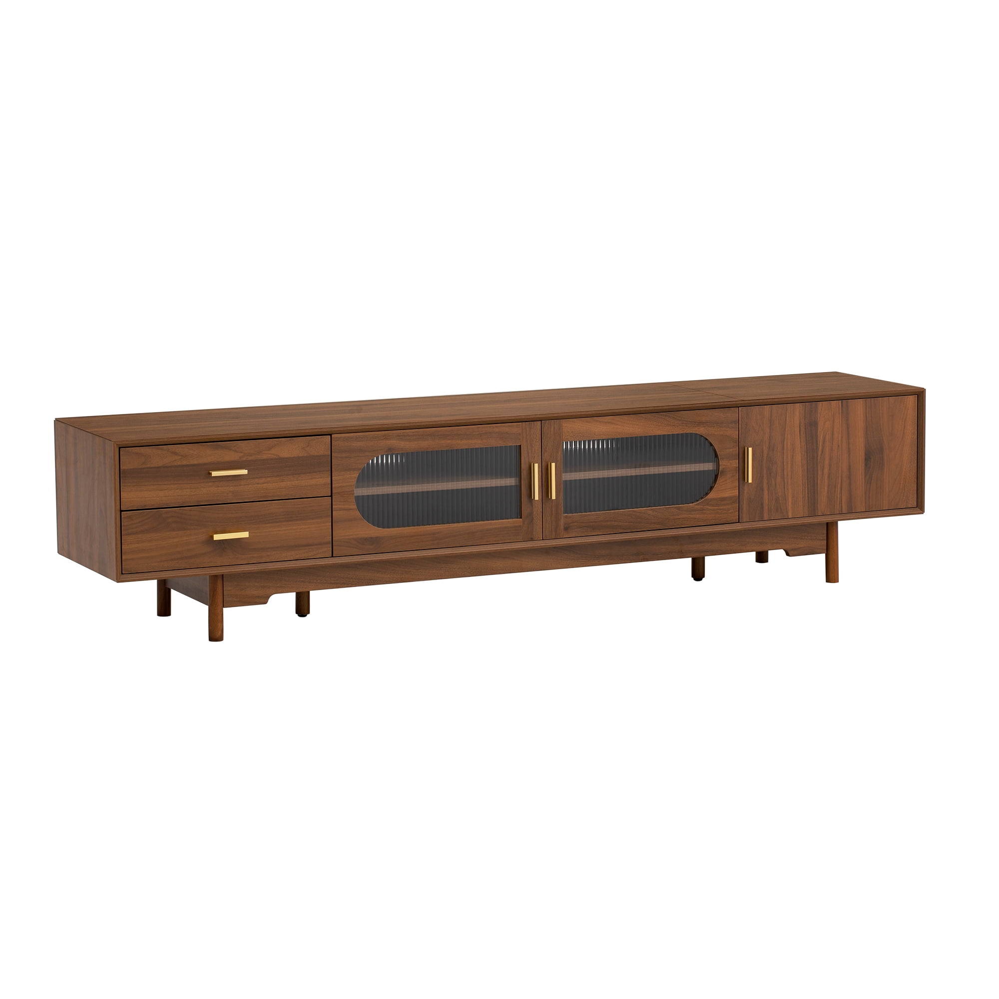 Homy Casa Media Cabinet TV Stand, Living Room Entertainment Center with Storage