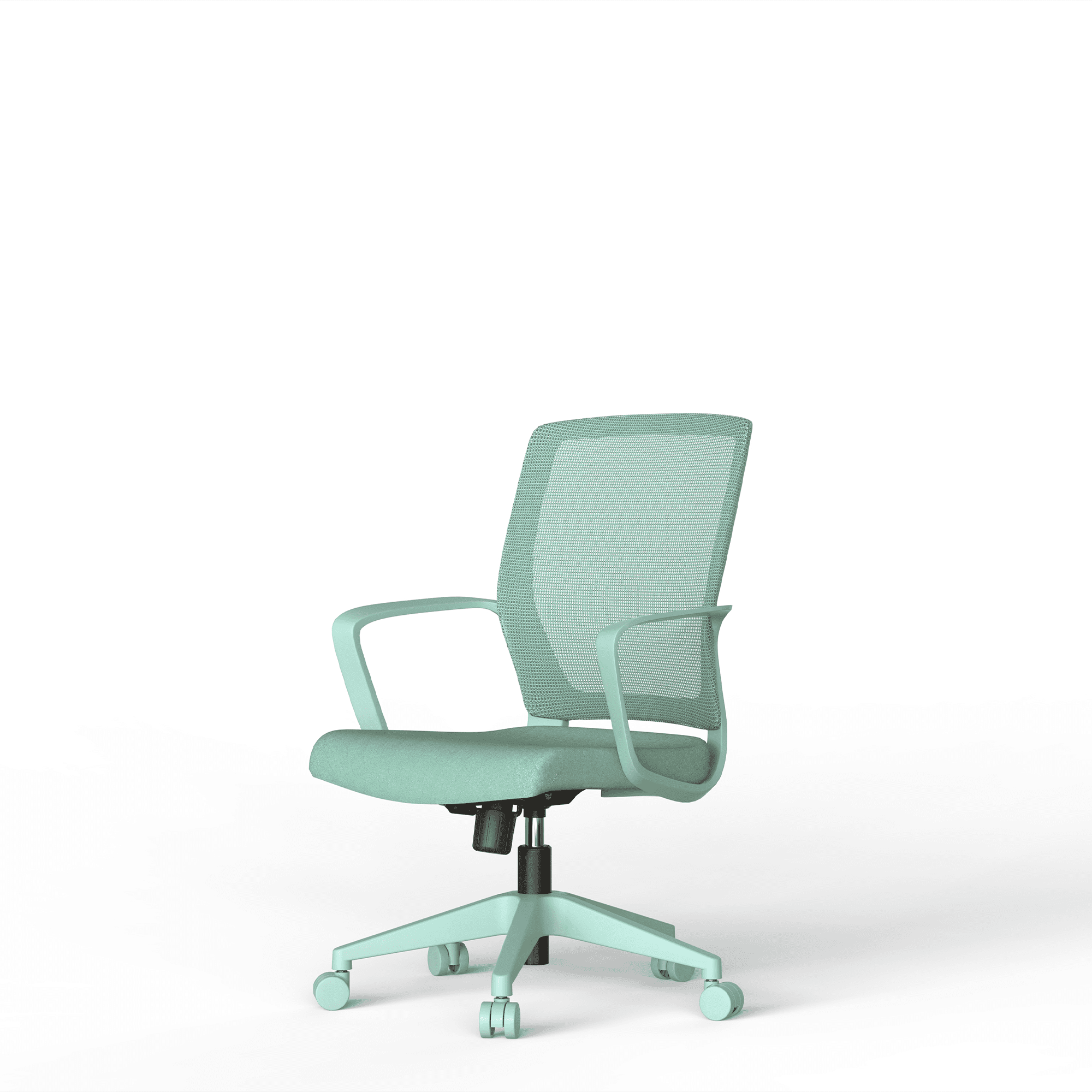 Homy Casa Modern Mesh Task Chair, Adjustable Height Computer Desk Chair with Lumbar Support, 350 lb, Blue