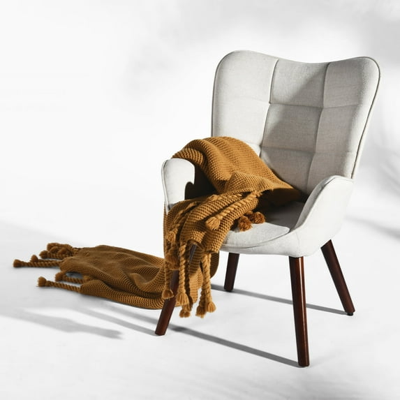 Homy Casa Modern Music Performance Stool Armrest Music Chair Music Studios Live Performances, Beige Walnut