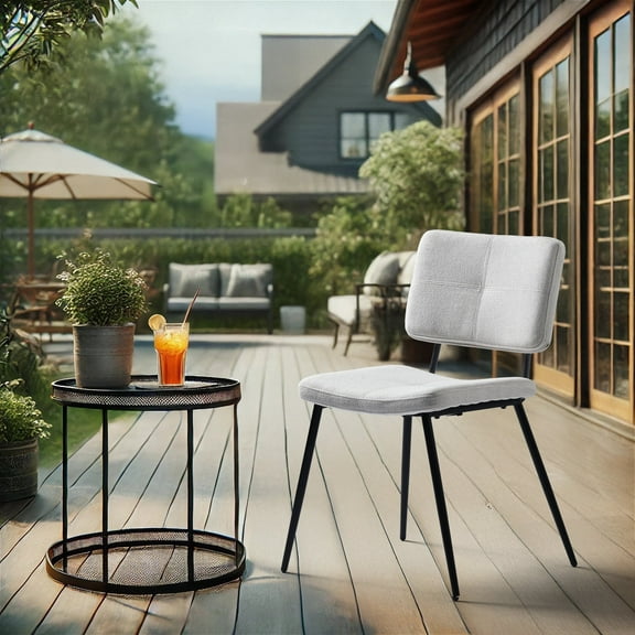 Homy Casa Music Performance Comfortable Stools Set of 4, Beige