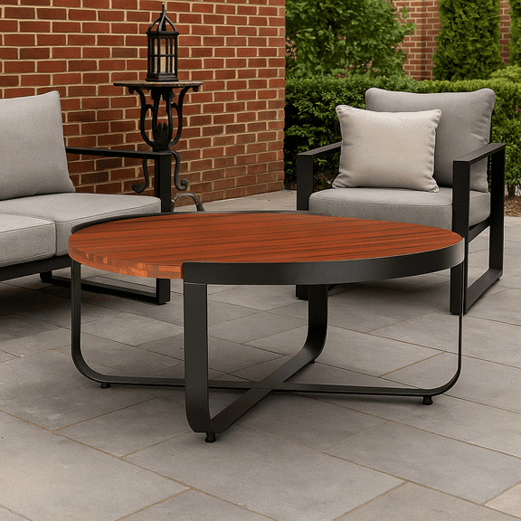 Homy Casa Outdoor Table, Elegant Patio & Garden Centerpiece for Relaxation & Gatherings, Brown