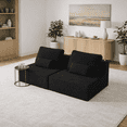 thumbnail image 1 of Homy Casa Oversized Boucle Modular Sectional Sofa, Luxury Foam-Filled Floor Couch, 1 of 10