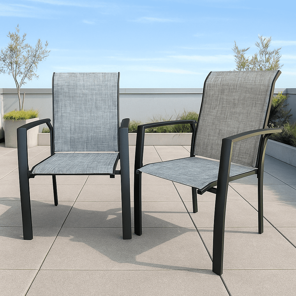 Homy Casa Patio Chairs Set of 2 for Balcony Relaxation, Outdoor Deck ...