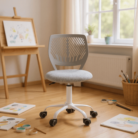 Homy Casa Ergonomic Creative Stool Adjustable Swivel with Height Control and Rolling Base for Home Art Studio Painting Room and Design Workspaces