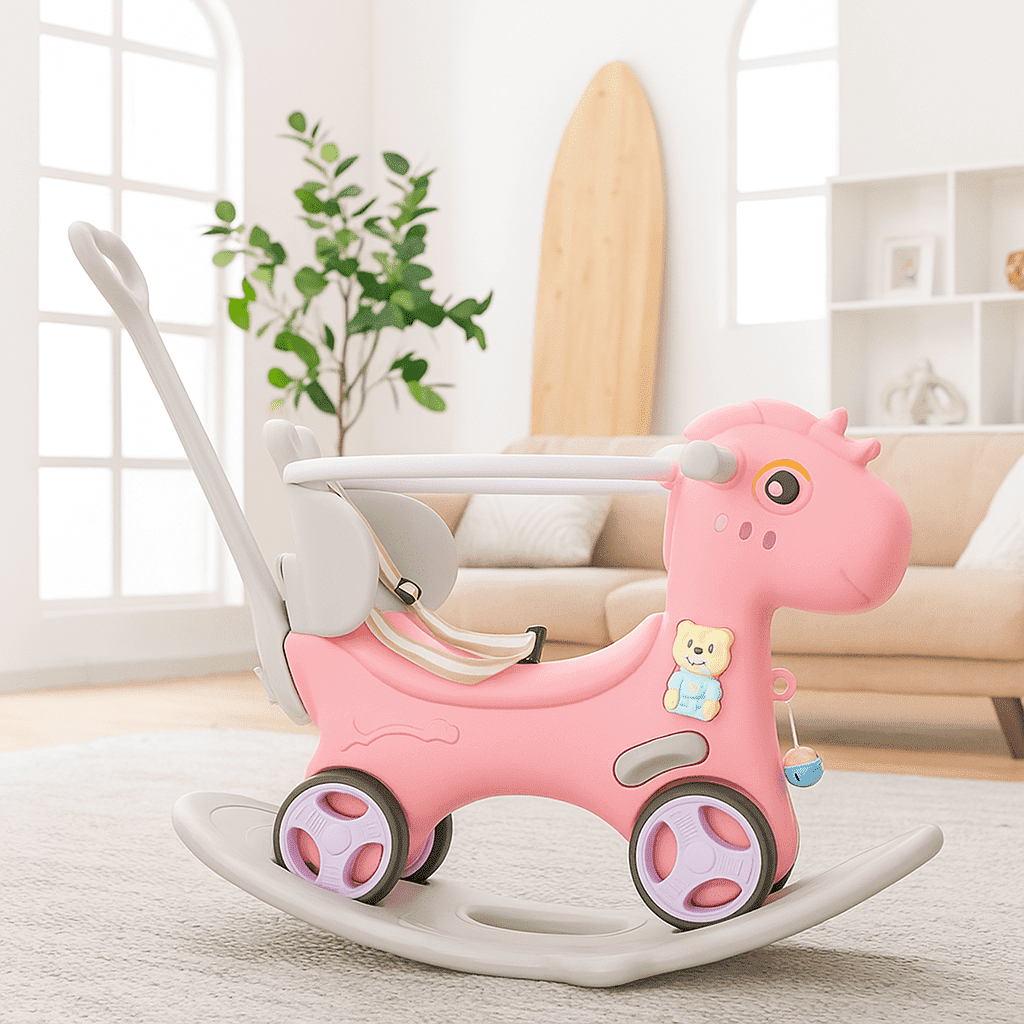 Homy Casa Toddler 3-in-1 Dinosaur Rocking Horse, Indoor Ride-on Toy for ...