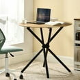 thumbnail image 1 of Homy Casa 31.5 Inch Small Writing Desk Compact Computer Table for Teen Study Home Office Desk, Oak, 1 of 7