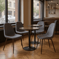 thumbnail image 1 of Homy Casa Set of 4 Modern Dining Chairs Upholstered Side Chairs with Ergonomic Curved Back and Sturdy Metal Legs for Café Restaurant Dining Room and Kitchen, 1 of 6