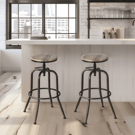 Hillsdale Savana 30 Wood Contemporary Bar Stool in Cherry Black Walmart