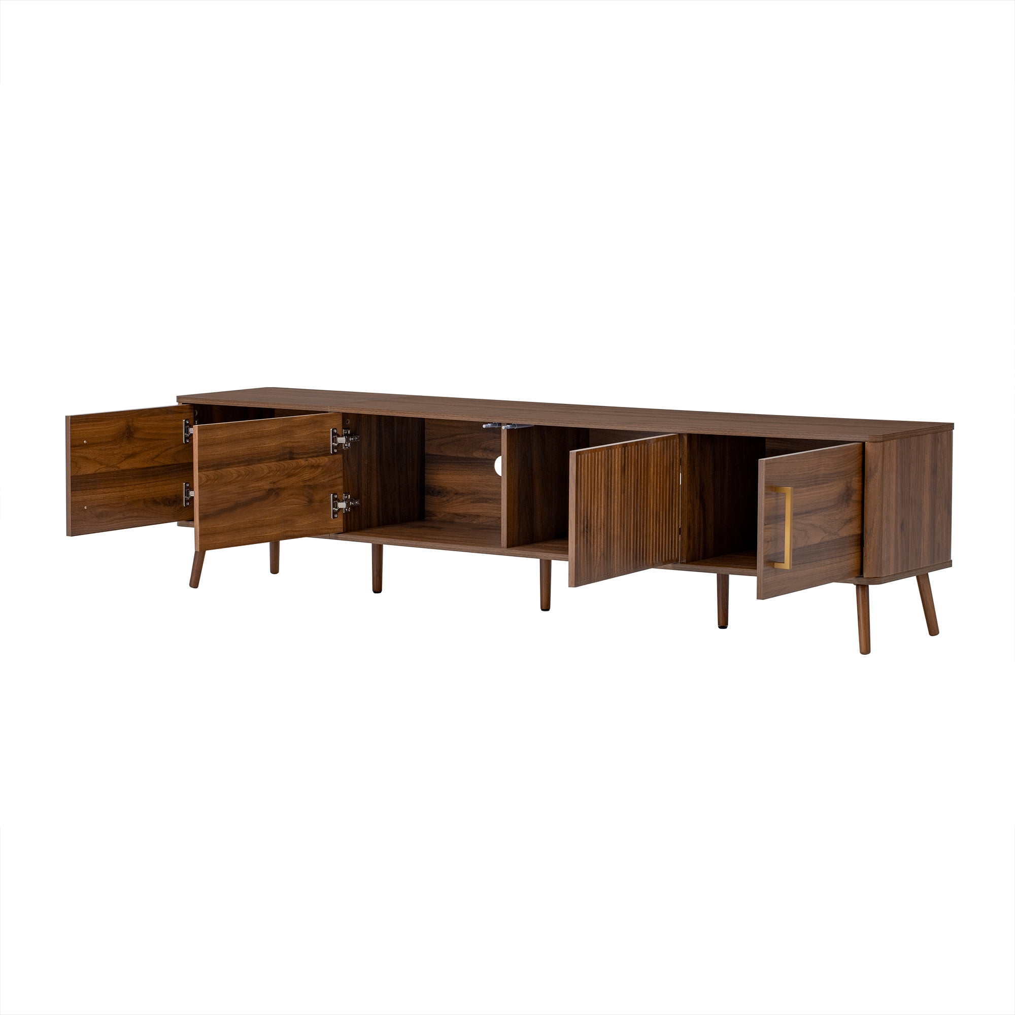 Homy Casa TV Stand Console Table, Modern Media Center with Storage for Living Room