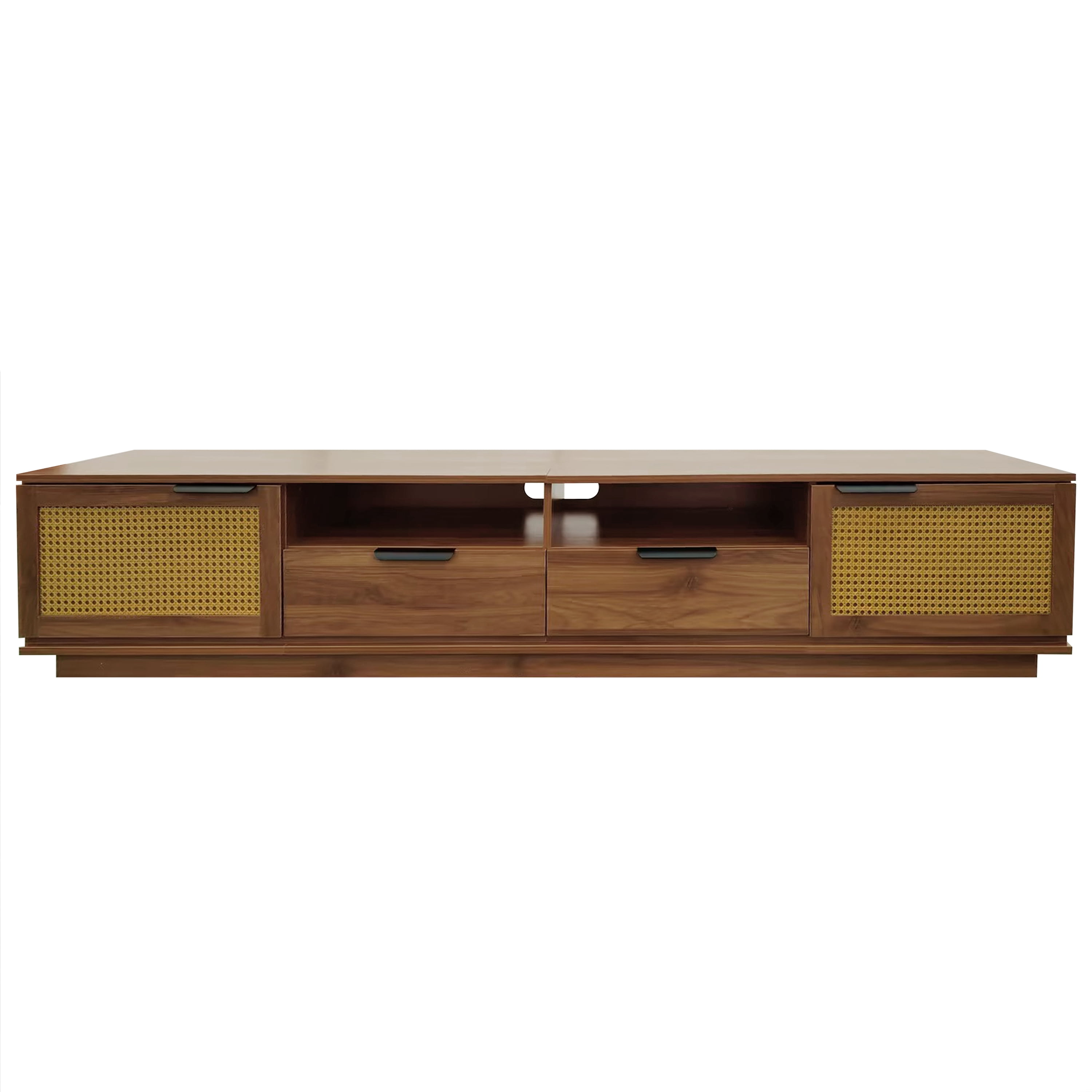 Homy Casa TV Stand for Living Room, Media Entertainment Console with Organized Storage