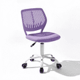 thumbnail image 1 of Homy Casa Teen Desk Chair with Mesh Back, Adjustable Swivel Cute Vanity Chair,Purple, 1 of 8