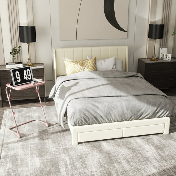 Homy Casa Adjustable Folding Bedside Table with Cup Holder and Foldable Design for Bedroom, Living Room, and Small Spaces