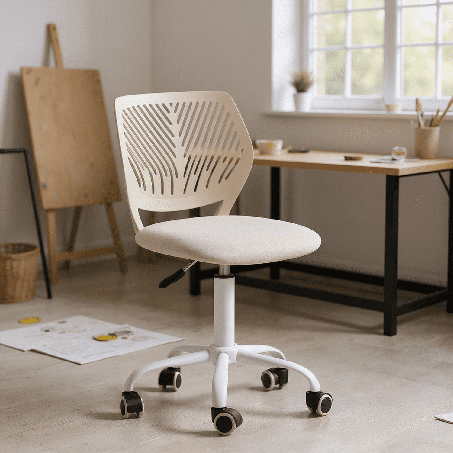 Homy Casa Ergonomic Drafting Stool Adjustable Swivel with Height ...