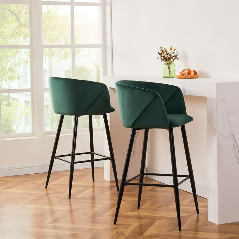 Dark green bar stools sale