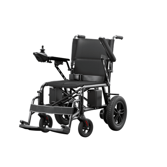 Edcsi Electric Wheelchairs for Adults, Electric Wheelchair Lightweight, Travel Foldable Motorized Wheelchairs for Seniors, Compact Fold Folding Portable Mobility Scooter, Power Wheelchair