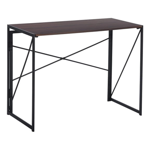 Homycasa 39 inch Home Office Desk Writing Computer Table Walnut