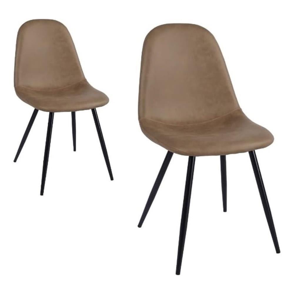 Homycasa Dining Chairs-PU Leather Upholstered Kitchen Chairs-Comfortable Seat