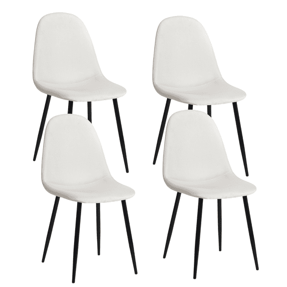 Homycasa Fabric Dining Chairs Set of 4-Beige