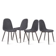 thumbnail image 1 of Homycasa Grey Fabric Upholstered Kitchen Chairs-Comfortable Seat, 1 of 7
