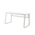 thumbnail image 1 of Homycasa Modern Minimalist Console Table with Sturdy Metal Frame White, 1 of 5