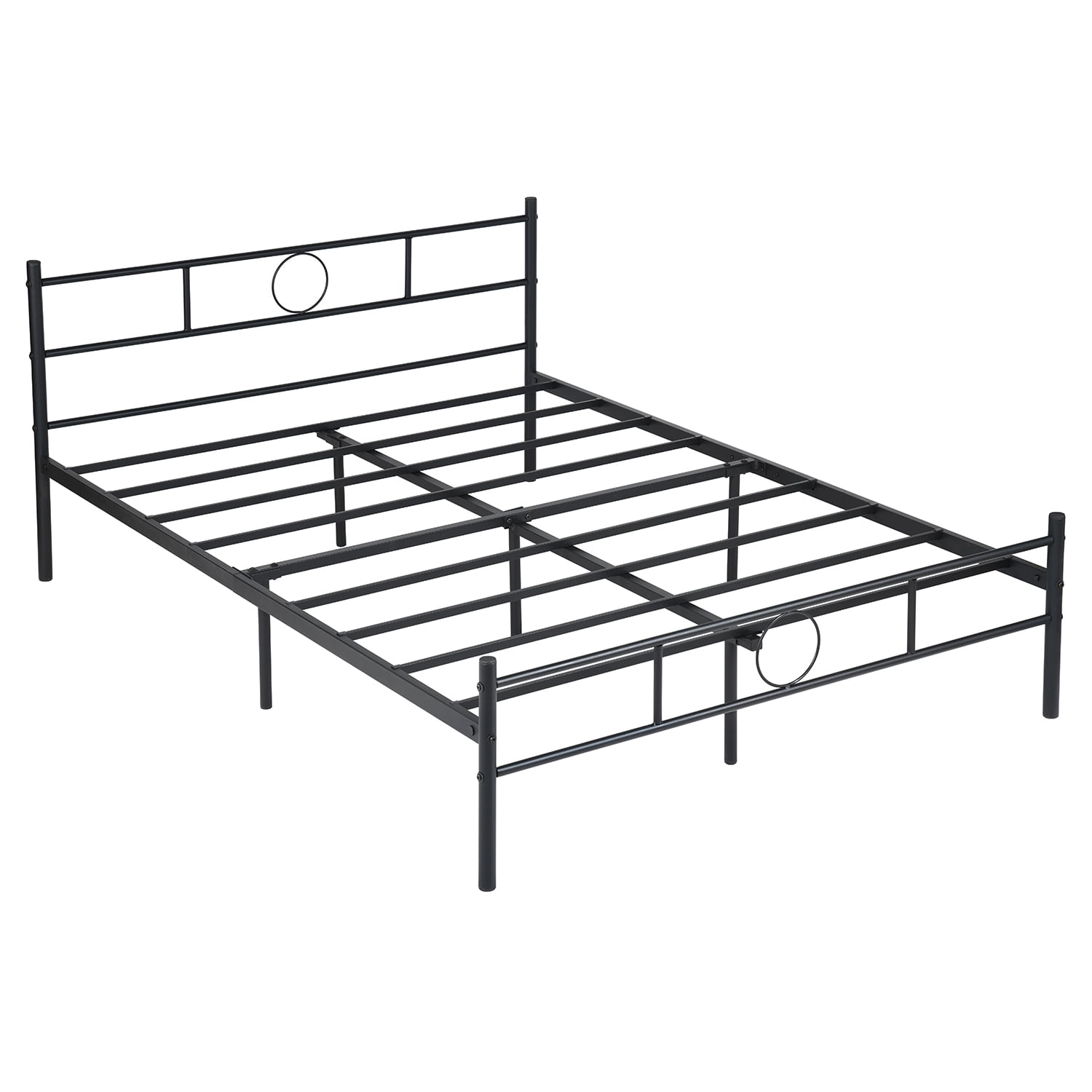 Homylin Full Platform Bed Frame Double Size Metal Bed Frames, Heavy