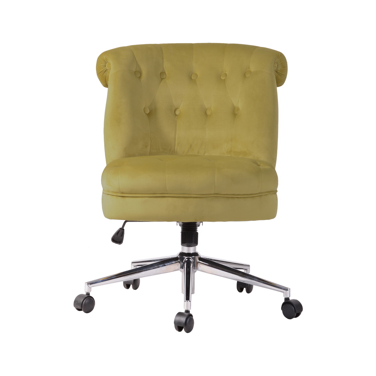 Homylin MidCentury Modern Velvet Armless Office Chair
