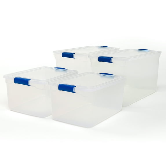 Homz 112 Quart Storage Container 2 Pck w/ 66 Quart Storage Container 2 Pck