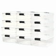thumbnail image 1 of Homz 15.5 Qt Stackable Home Storage Container w/Lid, Gray Latch (12 Pack), 1 of 11