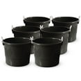 thumbnail image 1 of Homz 17 Gal Plastic Open Storage Round Utility Tub with Handles (3 Pack), 1 of 10