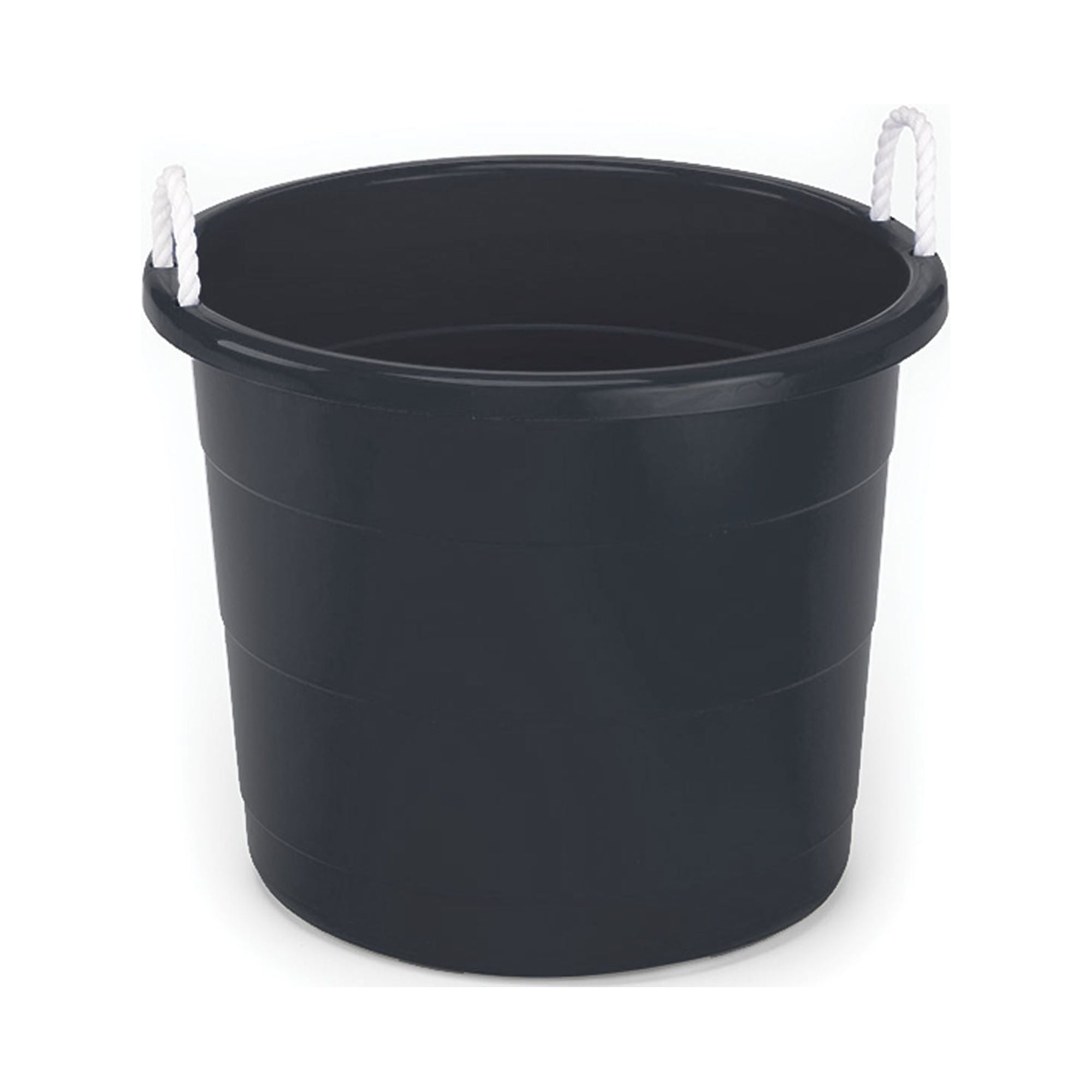 Homz 17 Gallon Indoor Outdoor Storage Bucket W/Rope Handles, Bold