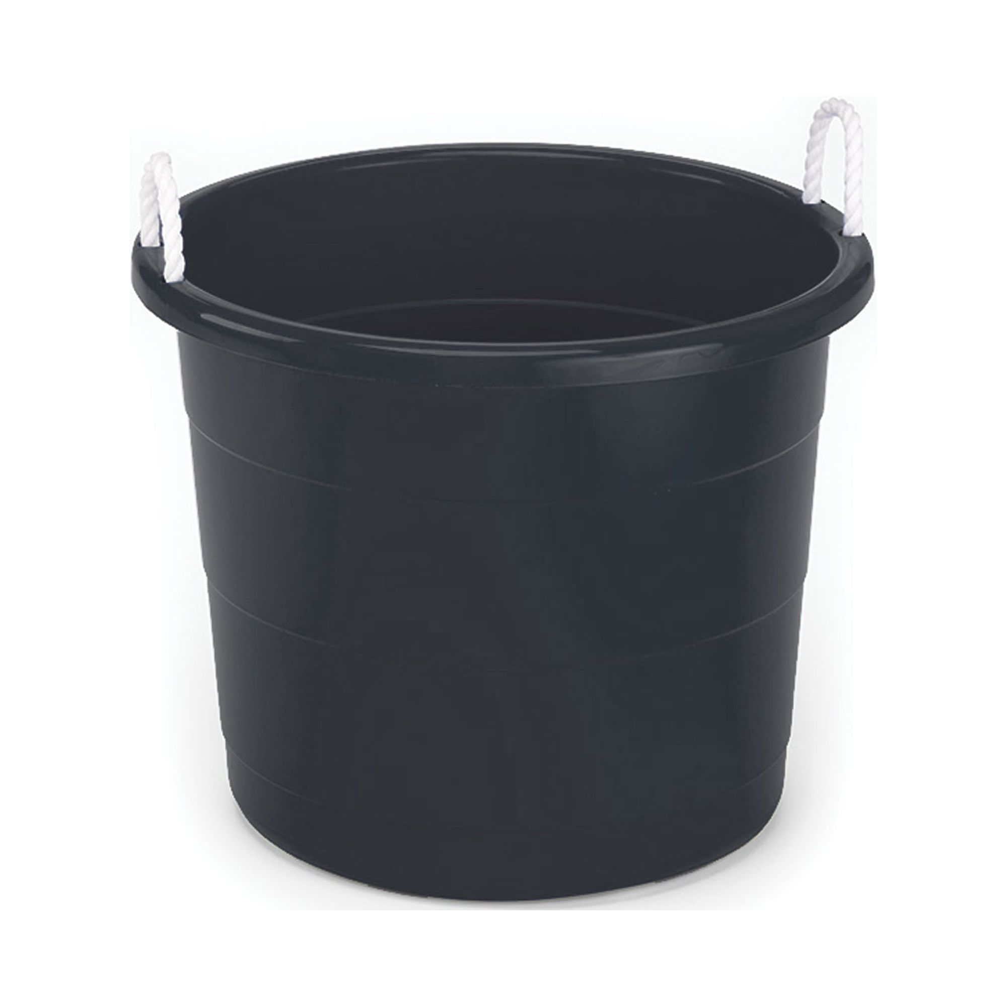 Homz 17 Gallon Rope-Handled Storage Tub, Black, Set of 2 - image 1 of 4
