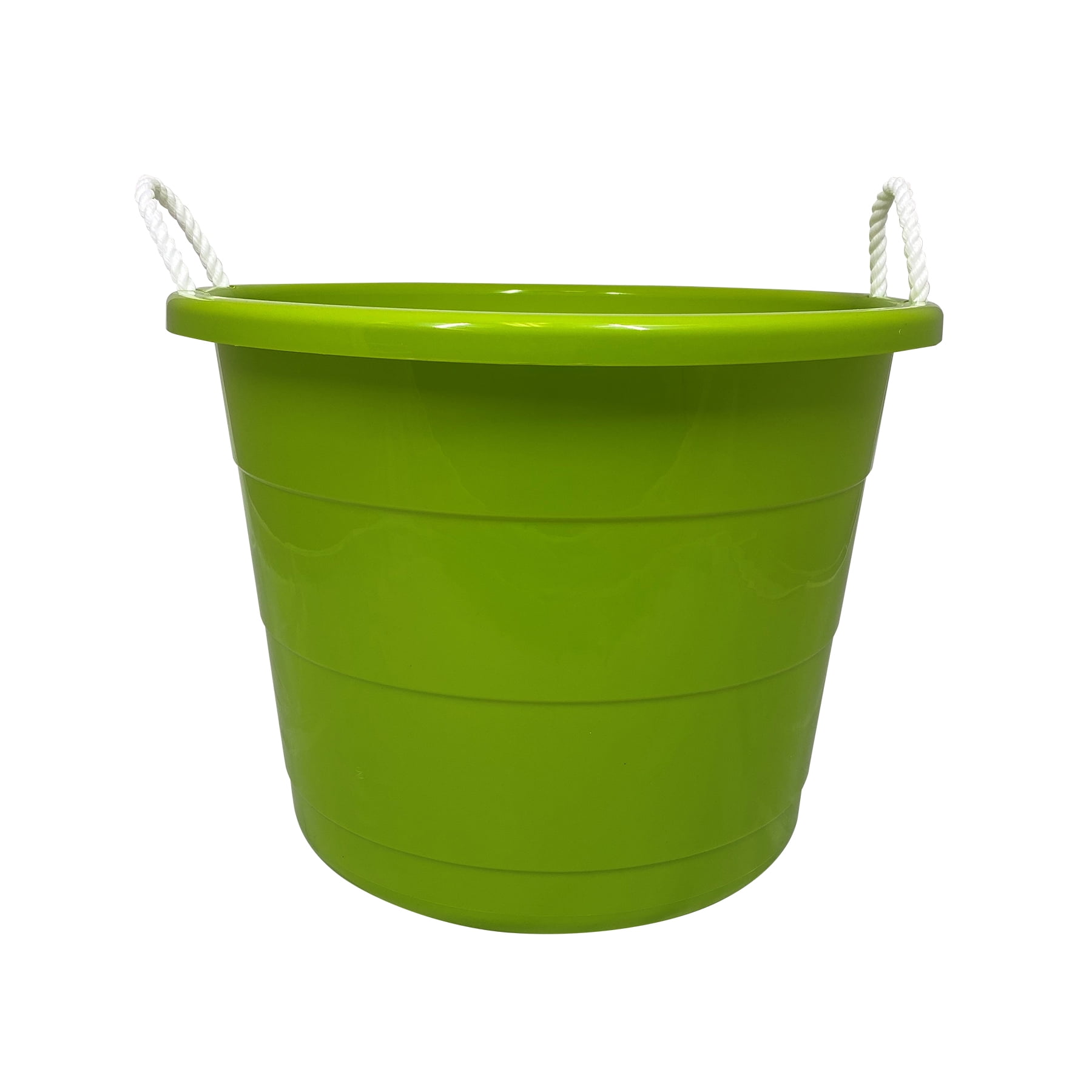 Homz 17 Gallon Rope-Handled Storage Tub, Lime, Set of 2 - Walmart.com