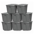 thumbnail image 1 of Homz 18 Gallon Stackable Plastic Storage Container with Snap-On Lid, (8 Pack), 1 of 10