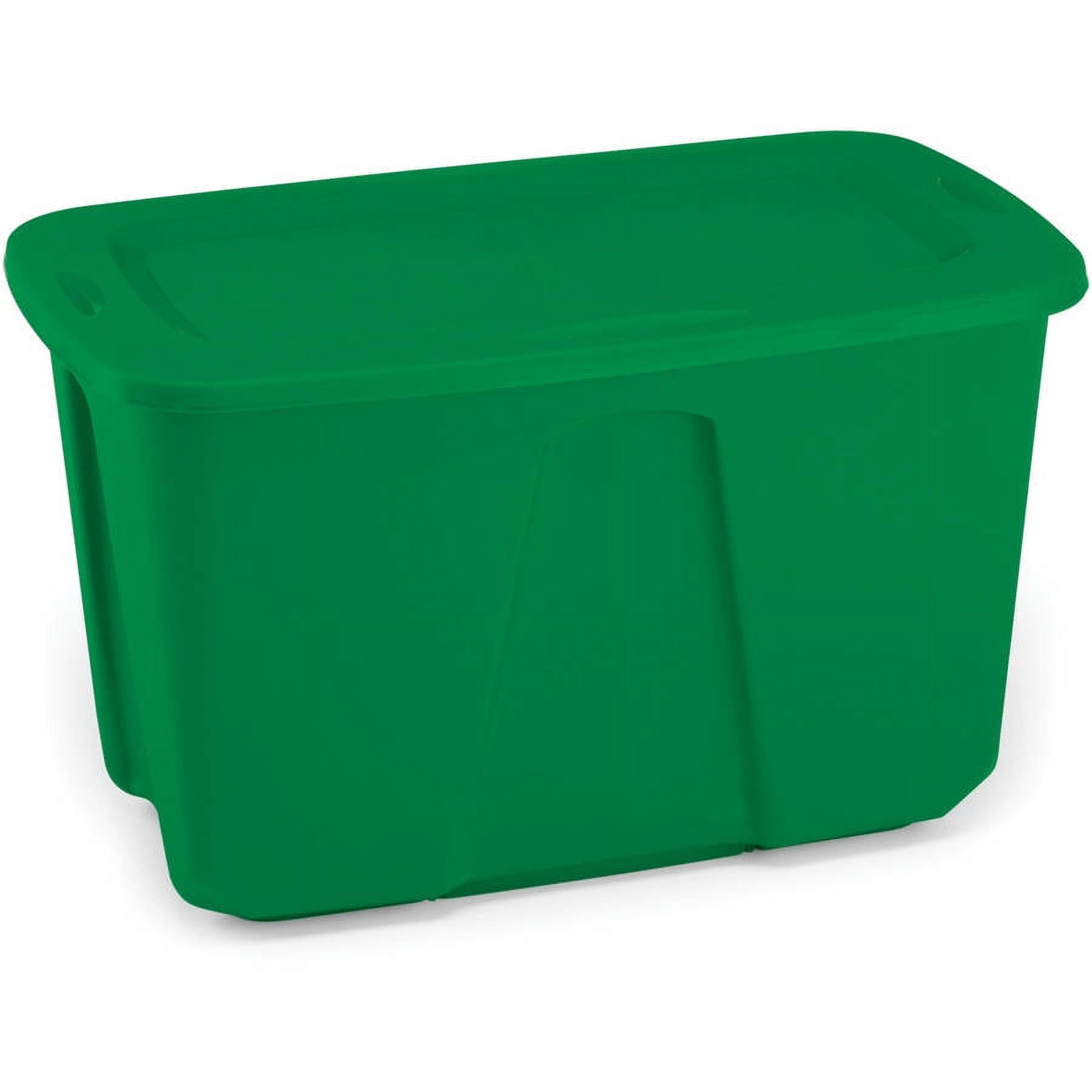 HOMZ Durable 27 Gallon Heavy Duty Holiday Storage Tote, Green/Red, (4  Pack), 1 Piece - Harris Teeter