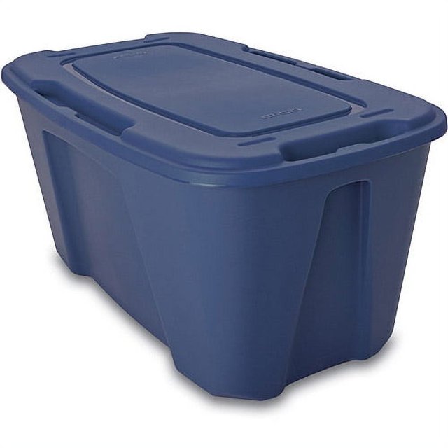 Homz 49Gallon Storage Tote with Wheels Set of 4, Blue