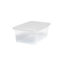 Homz 6 Qt Multipurpose Plastic Storage Containers with Lids, (10 Pack)