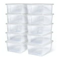 thumbnail image 1 of Homz 6 Qt Multipurpose Plastic Storage Containers with Lids, (10 Pack), 1 of 9