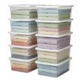 thumbnail image 1 of Homz 6 Qt Multipurpose Plastic Storage Containers with Lids, (10 Pack), 1 of 12