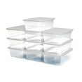 thumbnail image 1 of Open Box Homz 6 Qt Secure Latching Plastic Container Bin w/ Lid 10 Pack, 1 of 11