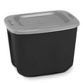 thumbnail image 1 of Homz 6610BKTS.10 10 Gallon Durable Molded Plastic Storage Bin with Secure Lid, 1 of 11