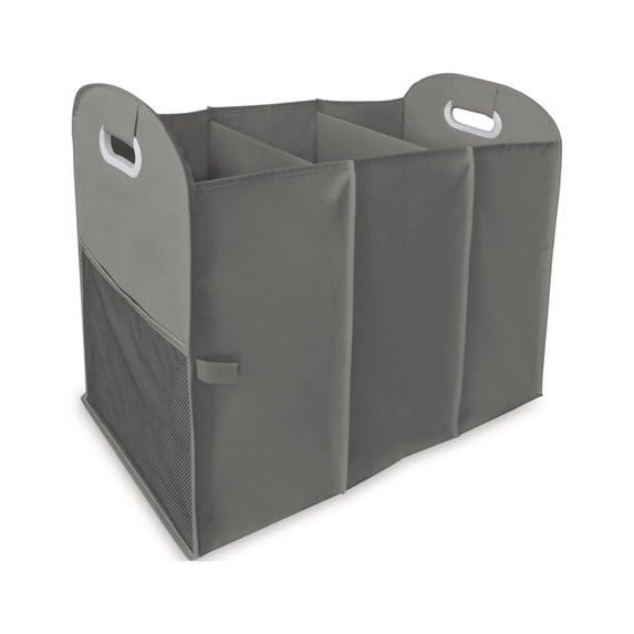 Homz Accordion Laundry Sorter, 3 Load Capacity, Grey